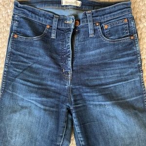 Madewell dark wash skinny jeans